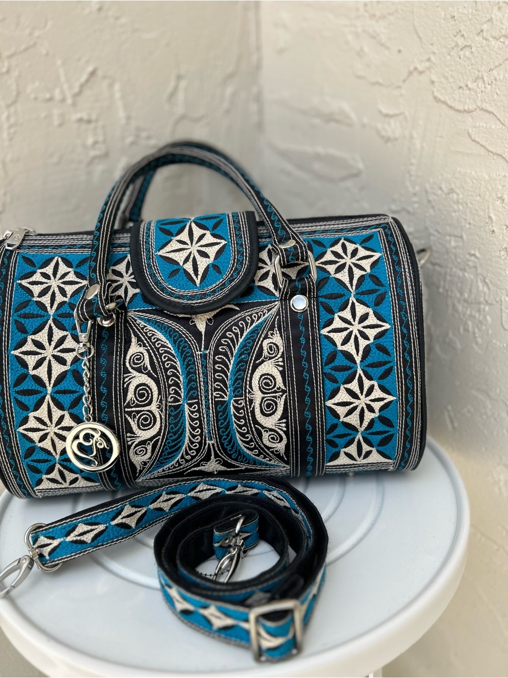 Bandi Gusi Barrel Bag Handcrafted Embroidery
